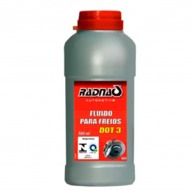 Fluido de Freio DOT 3 Radnaq 500ml Alta Performance para Sistema Hidráulico
