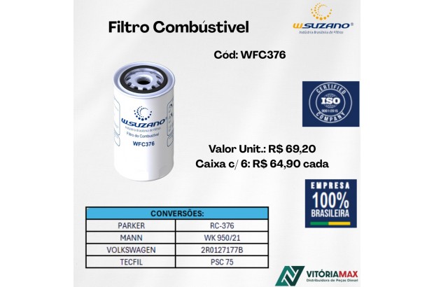 Filtro De Combustível Caminhões E Ônibus Vw/ford/iveco