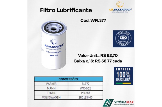 Filtro Lubrificante Vw, Iveco, Ford, Case, New Holland Filtro Lubrificante Vw, Iveco, Ford, Case, New Holland