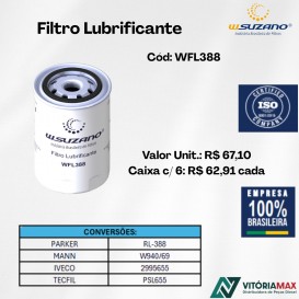 Filtro Lubrificante Iveco C/ Válvula D Alívio E Antirretorno Filtro Lubrificante Iveco C/ Válvula D Alívio E Antirretorno