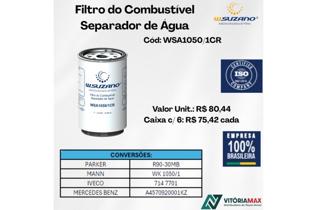 Filtro De Combustível Separador De Água Mercedes/iveco