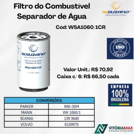 Filtro De Combustível Separador De Água SCANIA/VOLVO Filtro De Combustível Separador De Água SCANIA/VOLVO