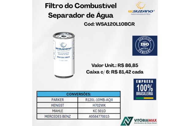 Filtro De Combustível Com Separador De Água P/ Mercedes-benz
