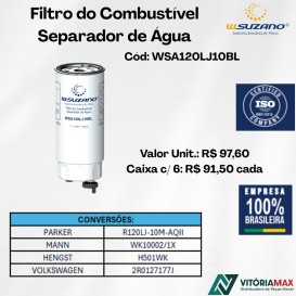 Filtro De Combustível Separador De Água Caminhões Volkswagen Man Truck