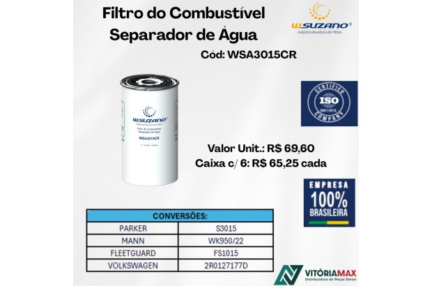 Filtro De Combustível Separador Água Caminhão Agrale/ Ford